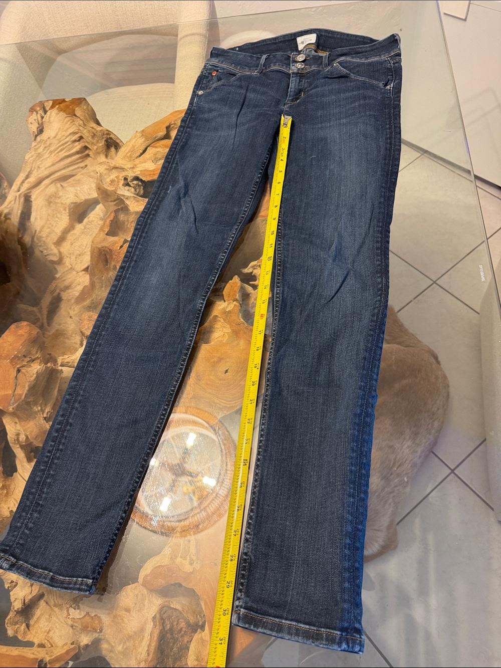 Hudson Jeans Women's Straight Leg Dark Blue Denim